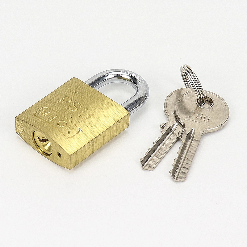 40mm Steel Shackle Safety Brass Padlock with Master Key