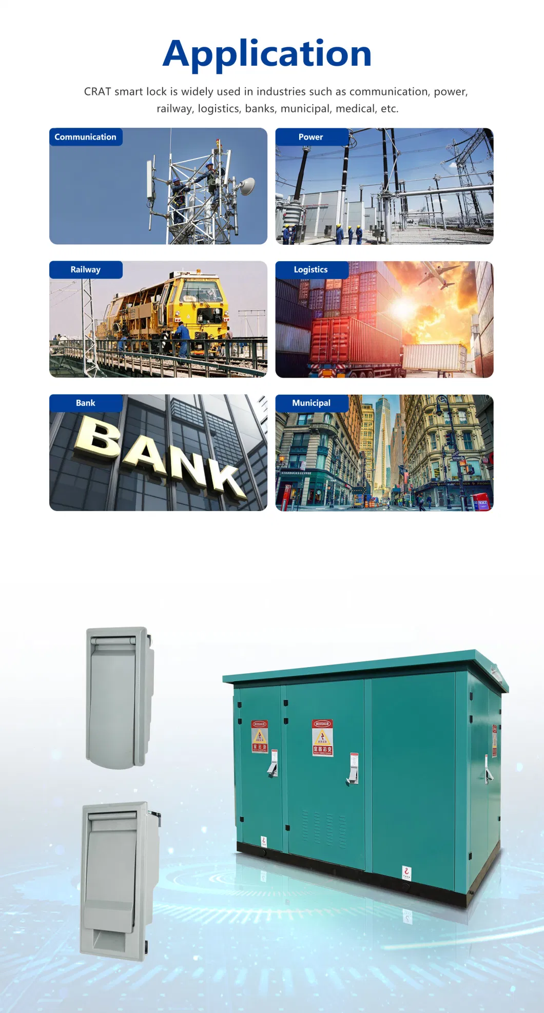 4G IoT Management Solution Intelligent Box Transfer New Design High Security Access as Shcedule Secure Cabinet Lock for Industrial