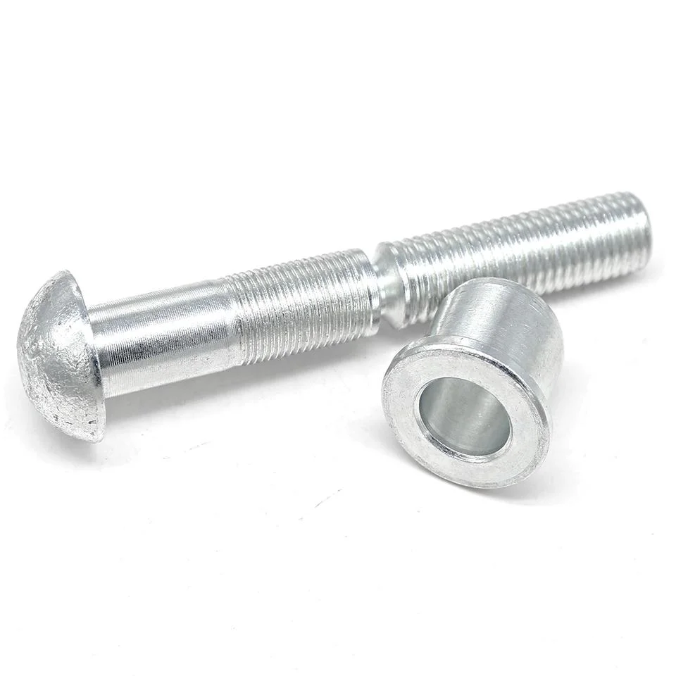 Customized Mgpb Ring Grooved C50L Railway Safety Lock Zinc Plated Steel Round Head Lockbolt Lockpin Huck Bolt with Collar