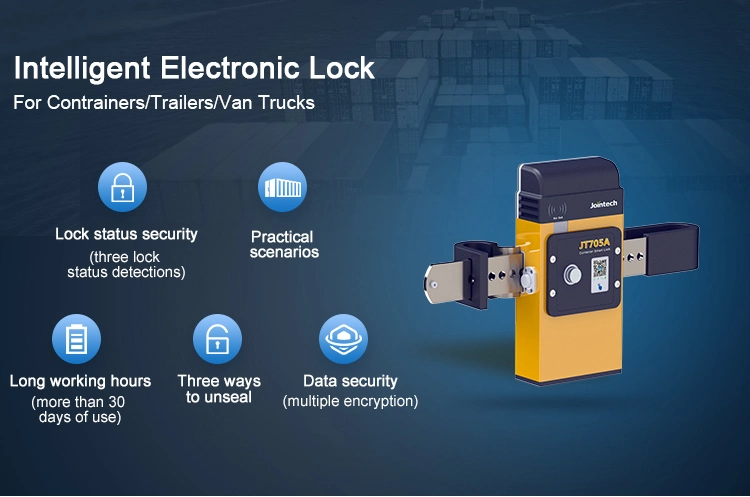 Container Cargo Tracking Logistics Iot Real-Time Monitoring Security Padlock