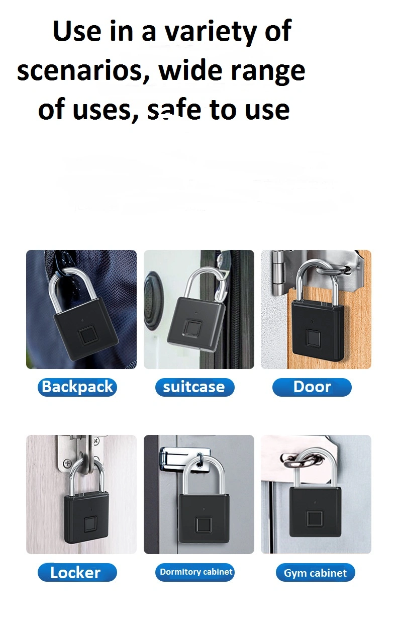 Security Padlocks Bulk Wholesale Smart Lock Supplier Master Lock Fingerprint Padlock