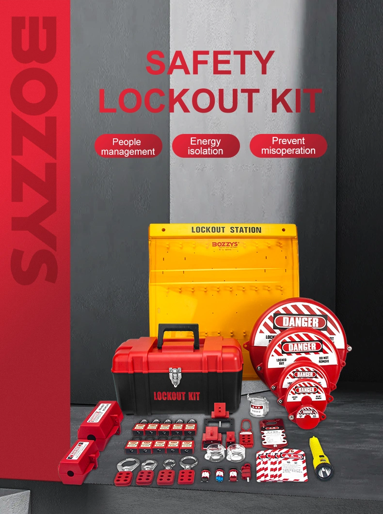 Valve and Electrical Lockout Tagout Kit for Overhaul of Industrial Equipment