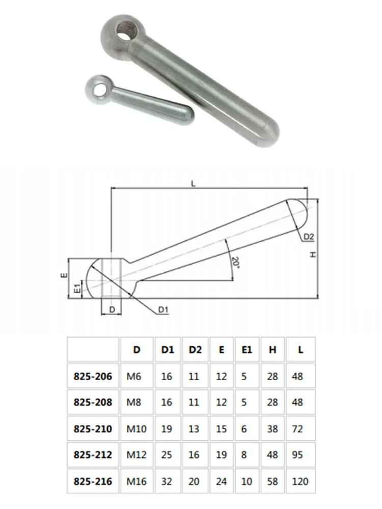 Densen Custom Ball Handles and Clamping Ball Levers: Versatile Swing Action Clamping Devices for Various Applications