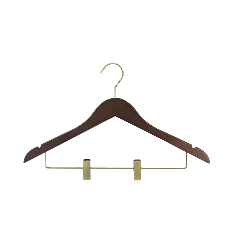 Manufacturer Wholesale Hangers High Quality Custom Luxury Store Wooden Hanger for Closet