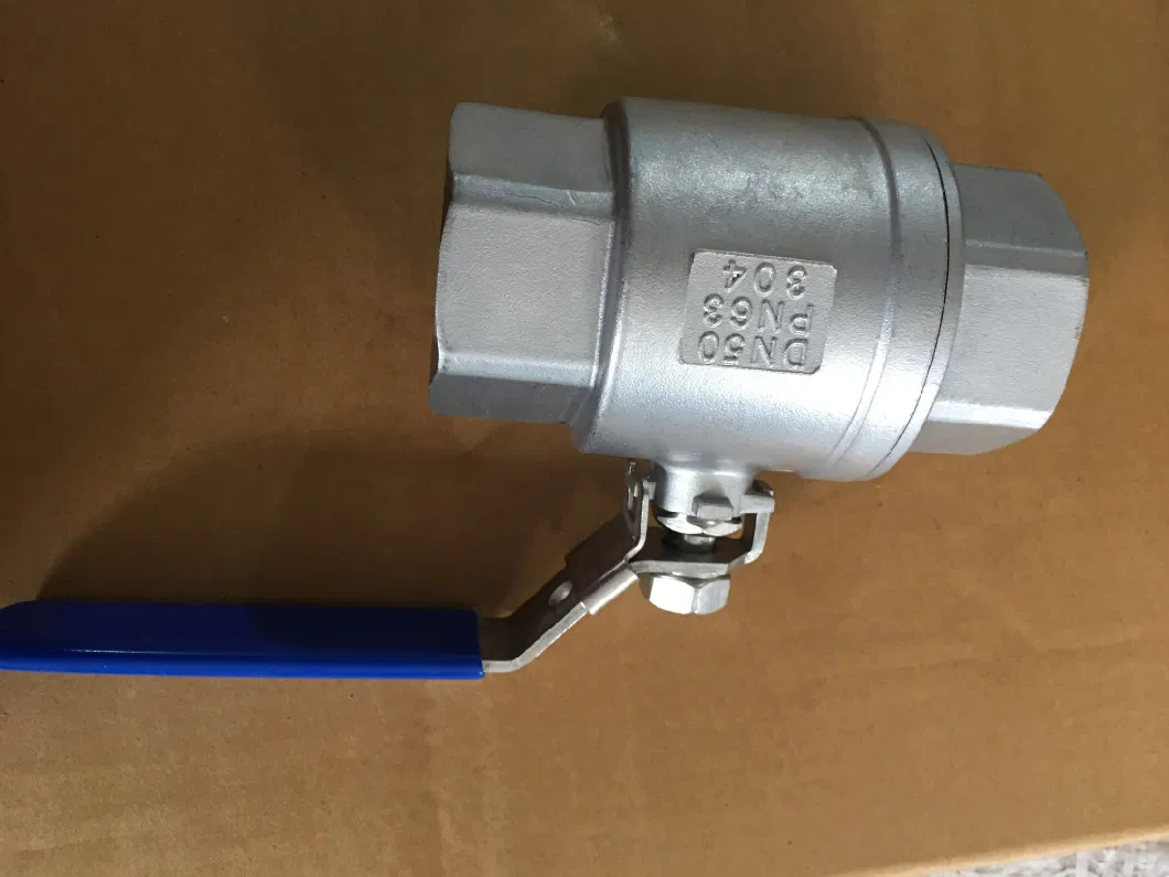 2PC NPT Screw Ball Valve with Locking Device