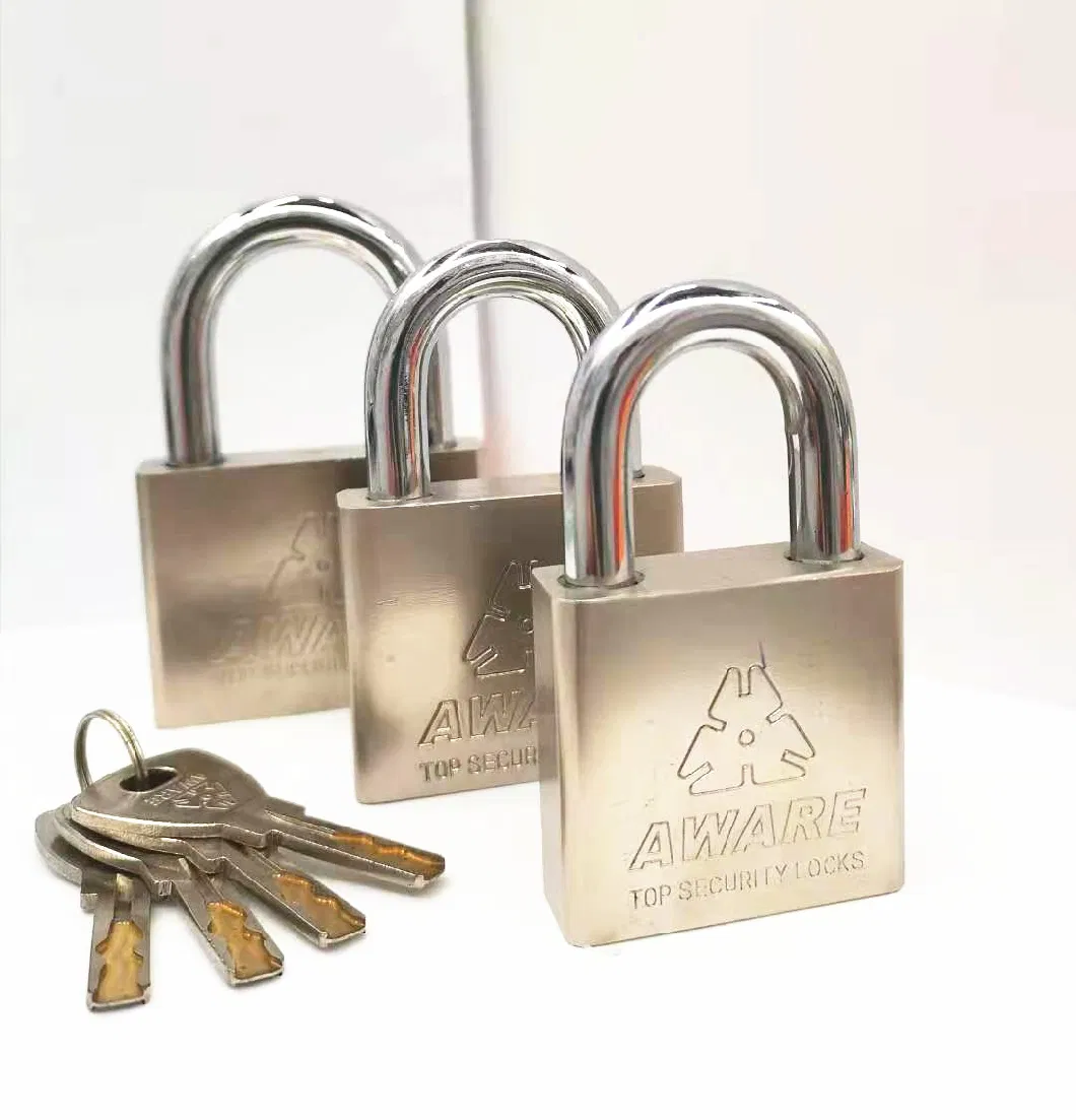 40/50/60/70mm Wholesale Aware Top Security Padlock Factory with Key Door Lock