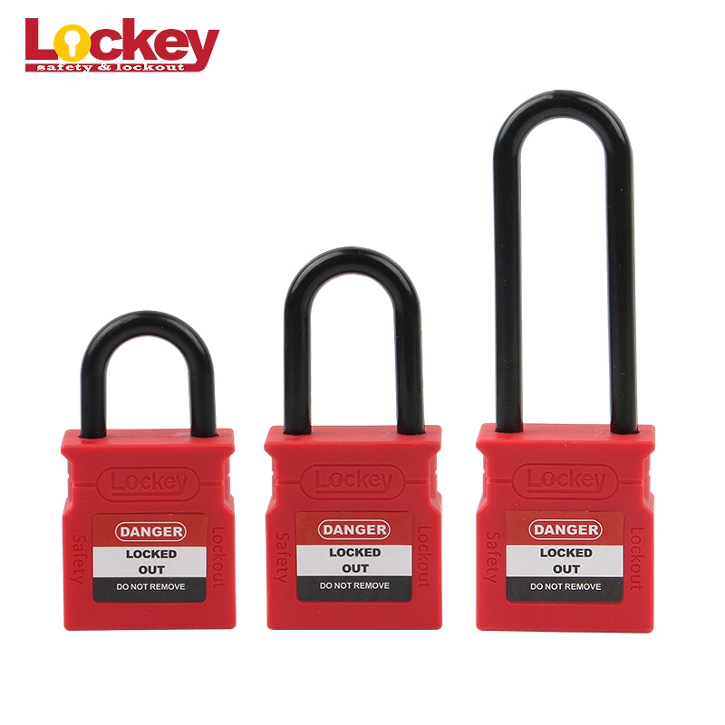 Lockey 76mm Nylon Shackle Industrial Loto Safety Padlock (WCP76P)