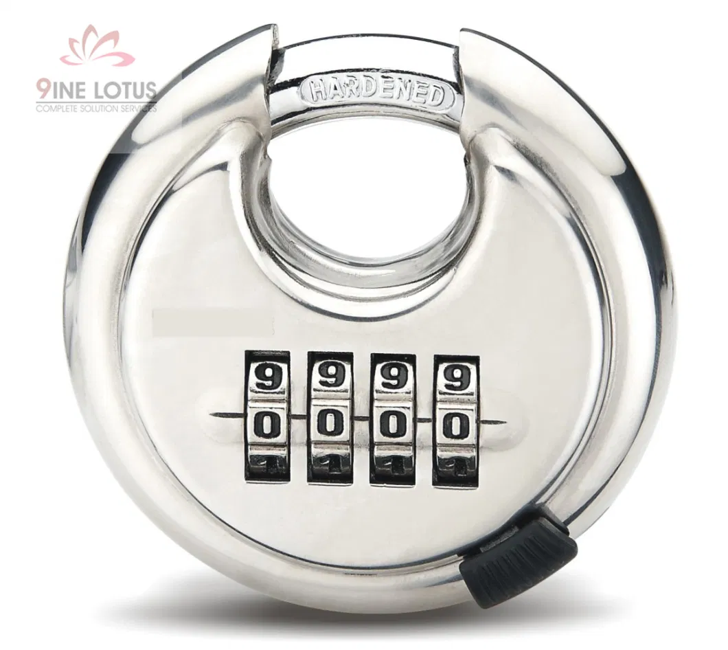 High Quality Stainless Steel Disc Combination Padlock