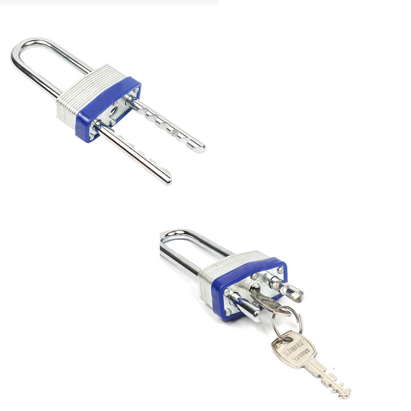 Yh9110 Plastic Covered with Master Key Shape Outdoor Combination Laminated Padlock