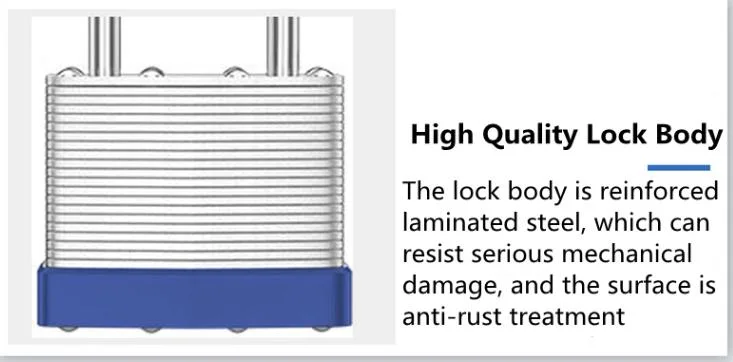 Waterproof Hardened Padlock High Quality Security 40mm Laminated Steel Padlock