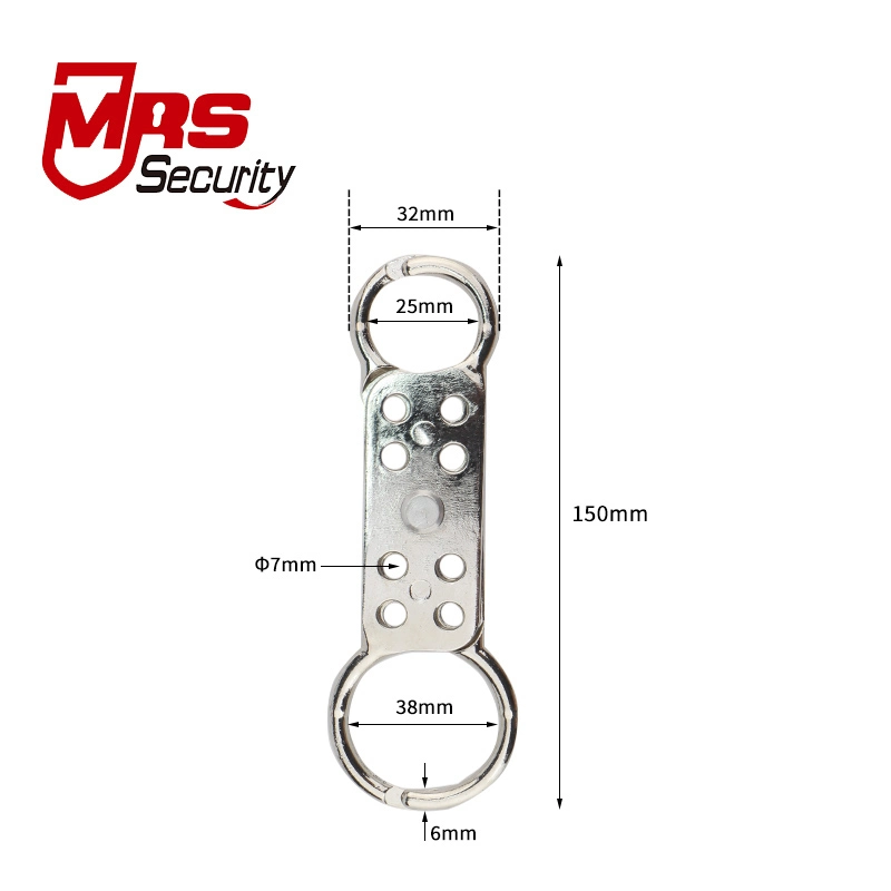 Multi-Person Management Industrial 8 Locks Hole Safety Double End Aluminum Lockout Hasp