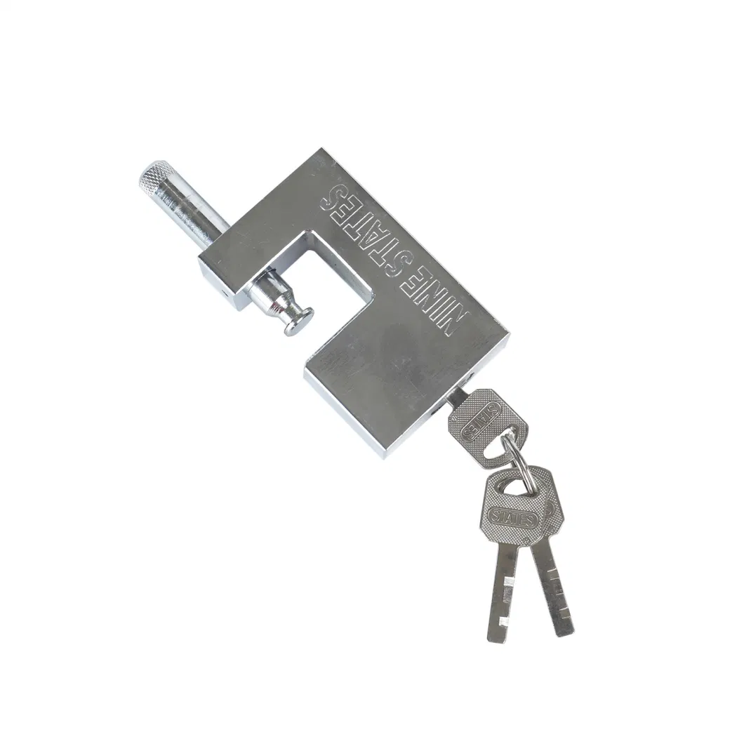 Thick High Quality and High Security Rectangular Hardened Steel Padlock