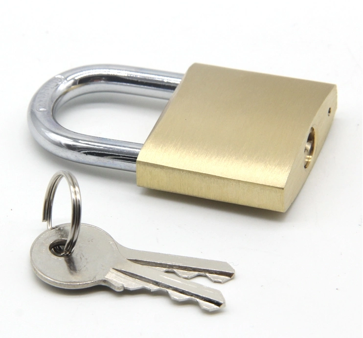 GS0020 Brass Padlock with Crossed Key, High Quality Brass Padlock, Top Security Brass Padlock, ISO9001 Passed Brass Padlock