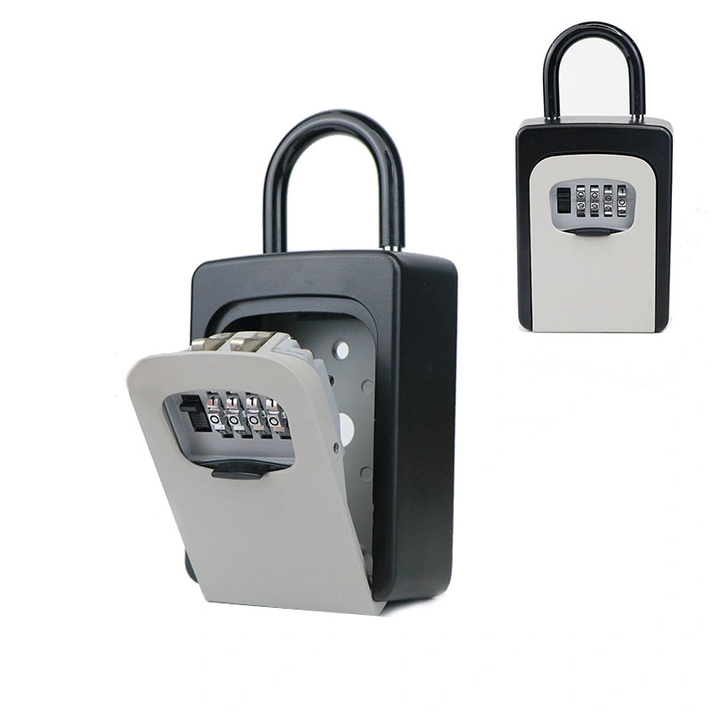 Large Wall Mount Metal Lockbox Code Combination Safe Key Storage Lock Box for Keys Outdoor