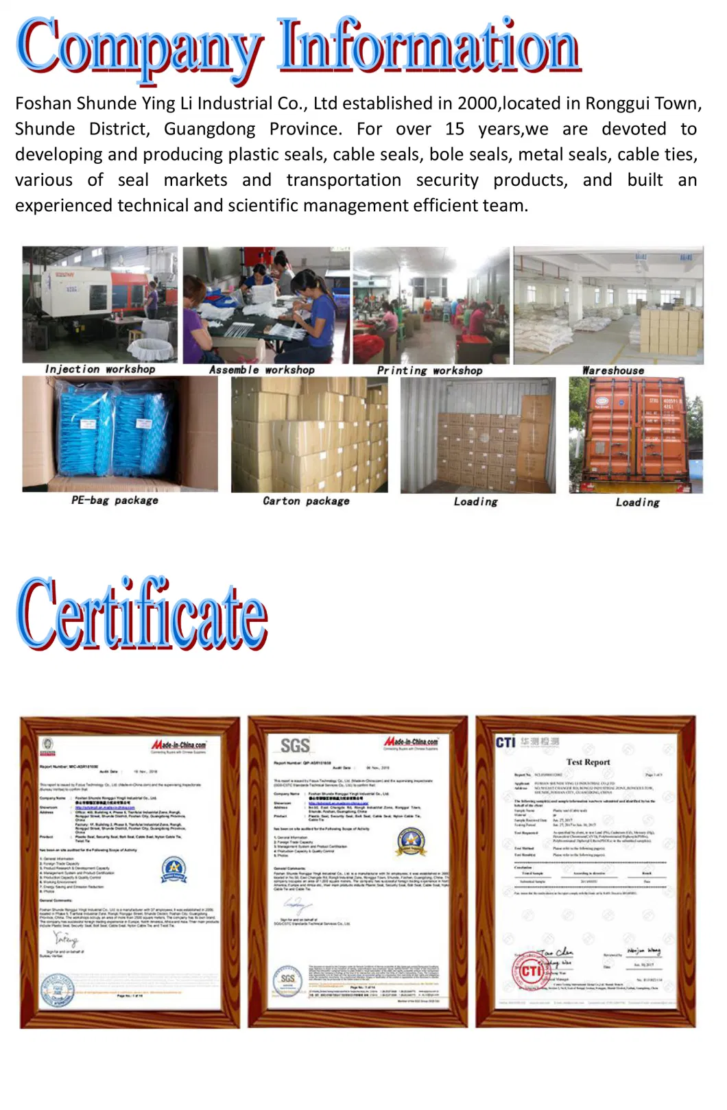 Plastic Seal Lock Use for Customs Container Shipping