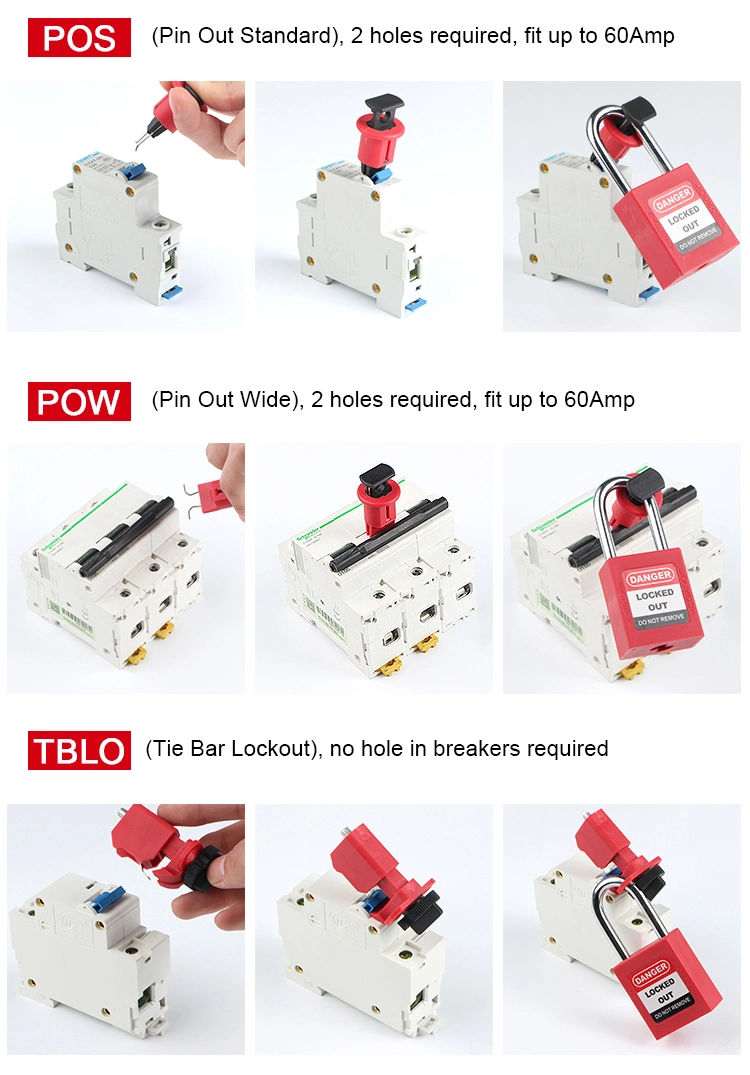 Lockey Factory Multi-Mini Plastic Insulation Circuit Breaker Lockout (PIS)