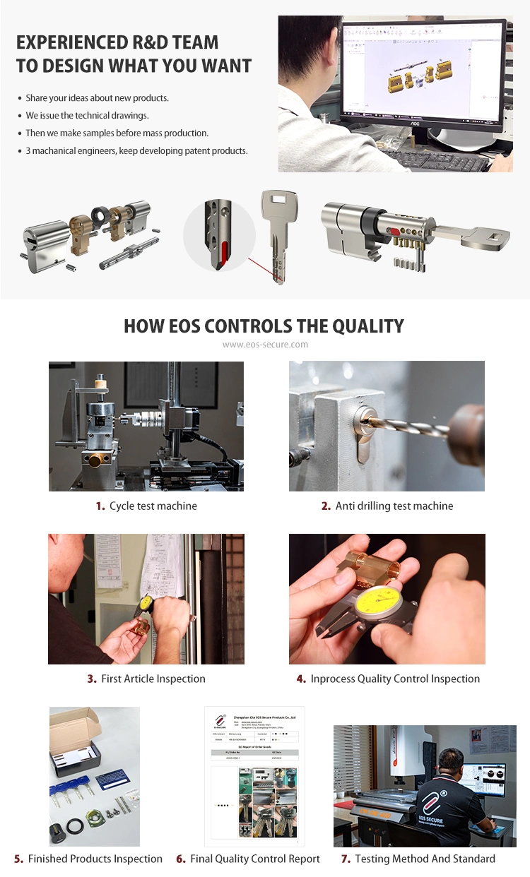 Security Hardened Steel Padlock Lock with Security Lock Cylinder