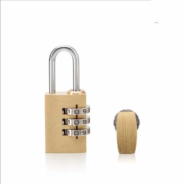 Factory Custom Square Tri-Rhomb Combination Brass Padlock