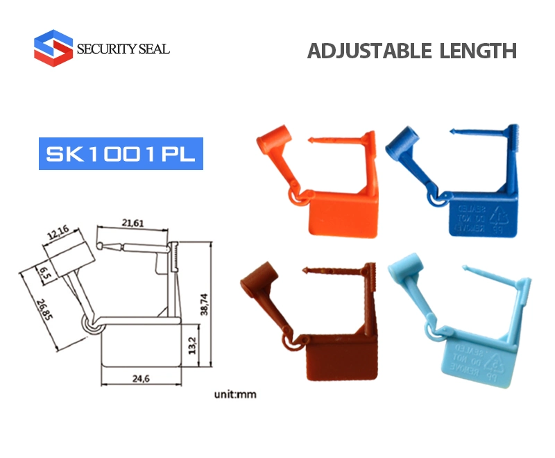 Security Seal Sk1001pl Numbered Mini Plastic Padlock for Airline Field