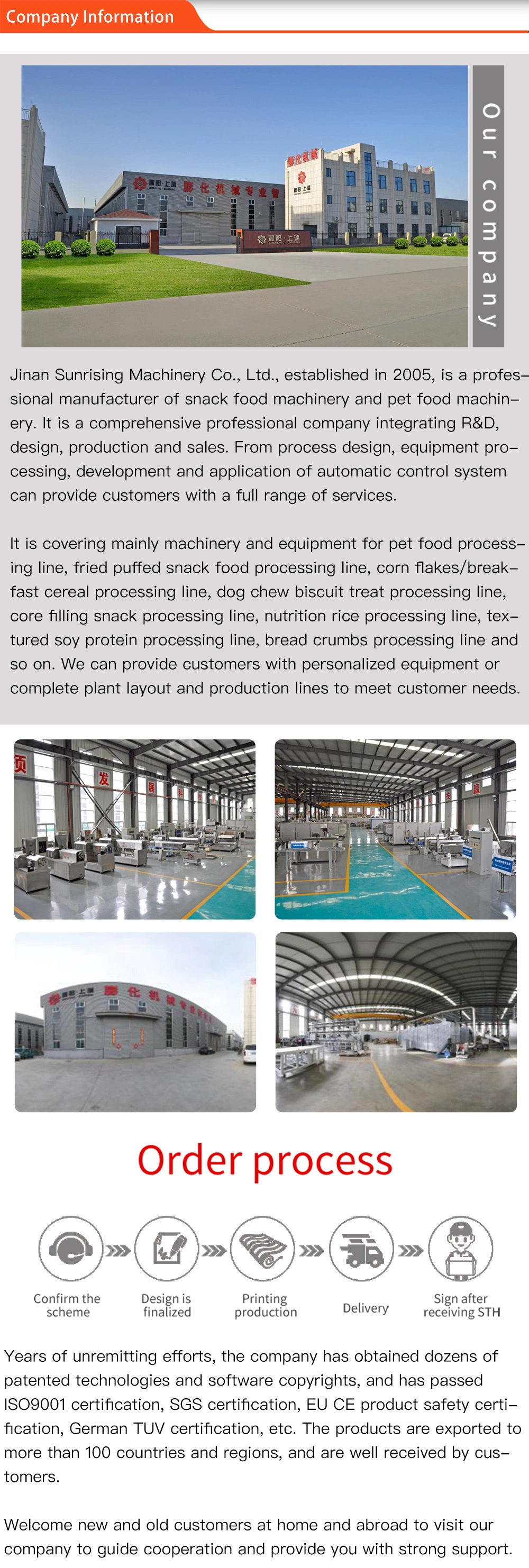 Textured Soy Protein Isolation Meat Extruder Machine Soy Protein Food Processing Line with 200kg/H