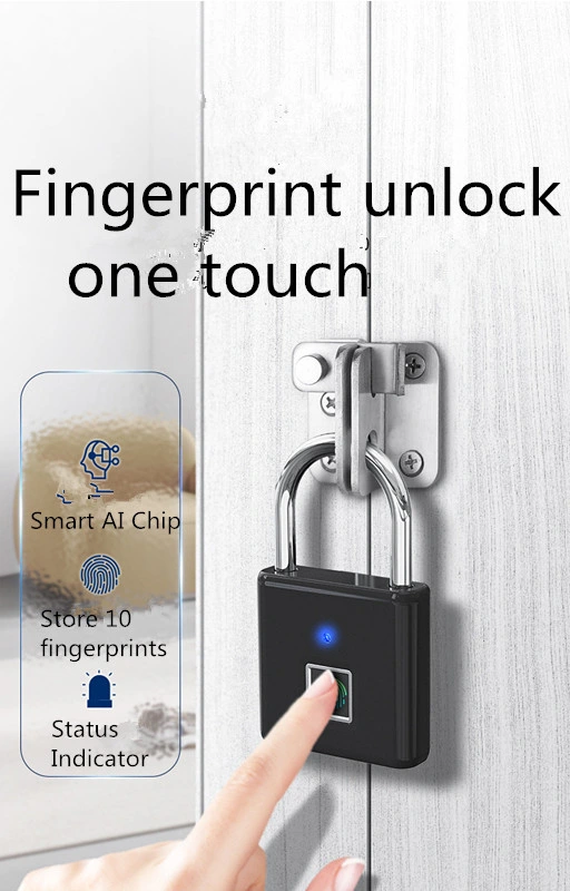 Security Padlocks Bulk Wholesale Smart Lock Supplier Master Lock Fingerprint Padlock