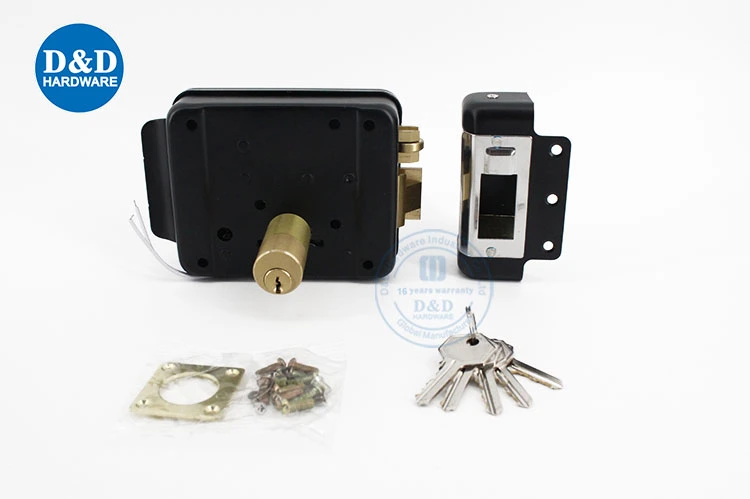 Electronic Electric Cabinet Strike Bolt Door Night Latch Lock Deadbolt Rim Lock