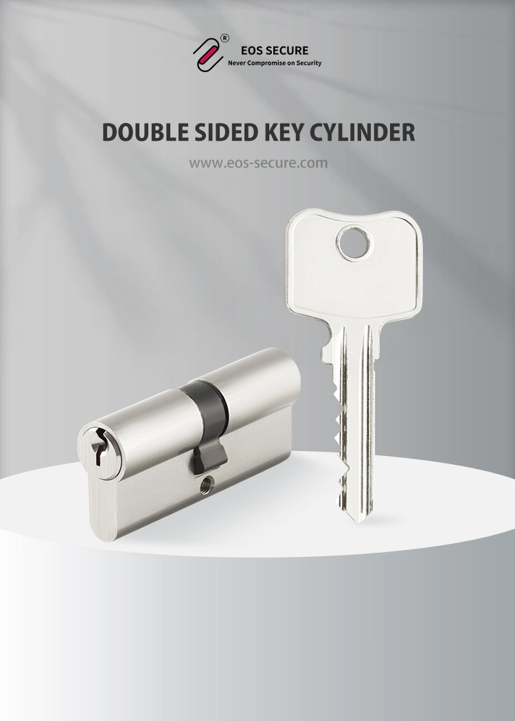 Best High Quality 60mm Entry Door Key Alike Solid Brass Double Euro Key Cylinder Lock with Keys