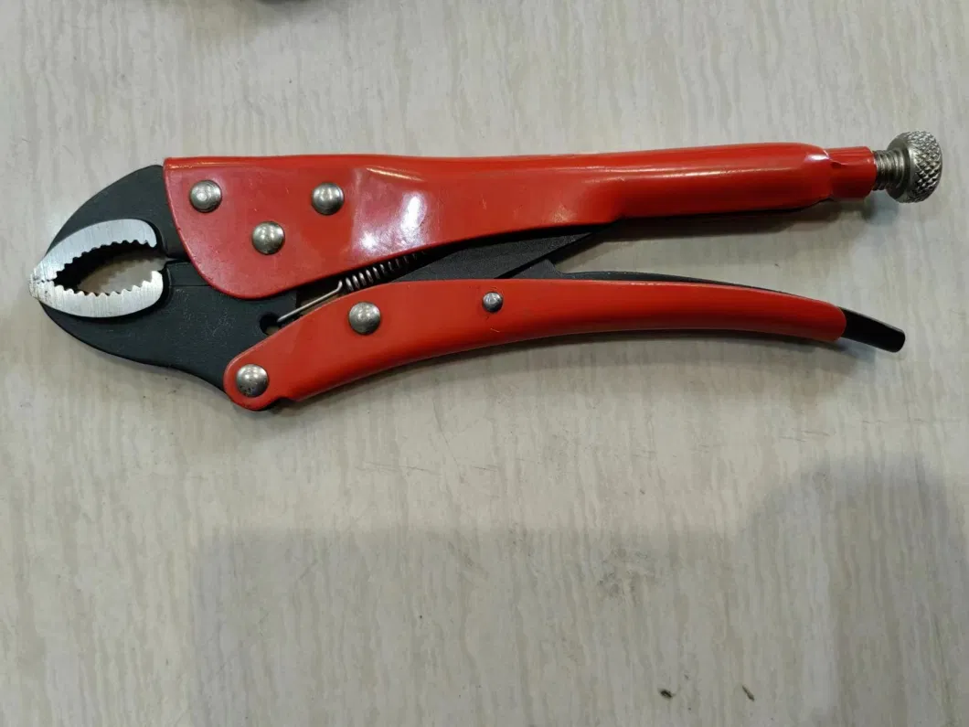 Locking Round Flat Mouth Straight Jaw Multitool Pliers Hand Tools 5&quot;