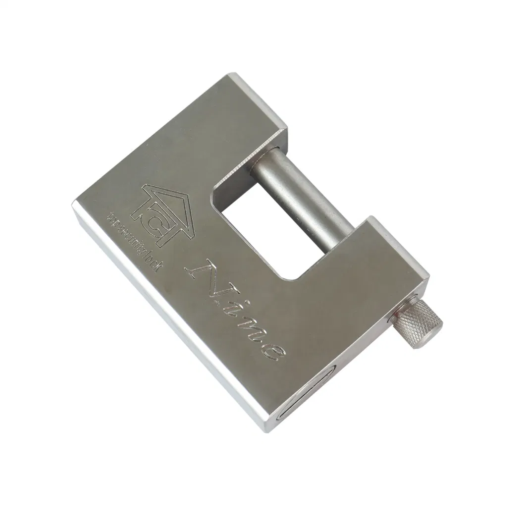 Thick High Quality and High Security Rectangular Hardened Steel Padlock