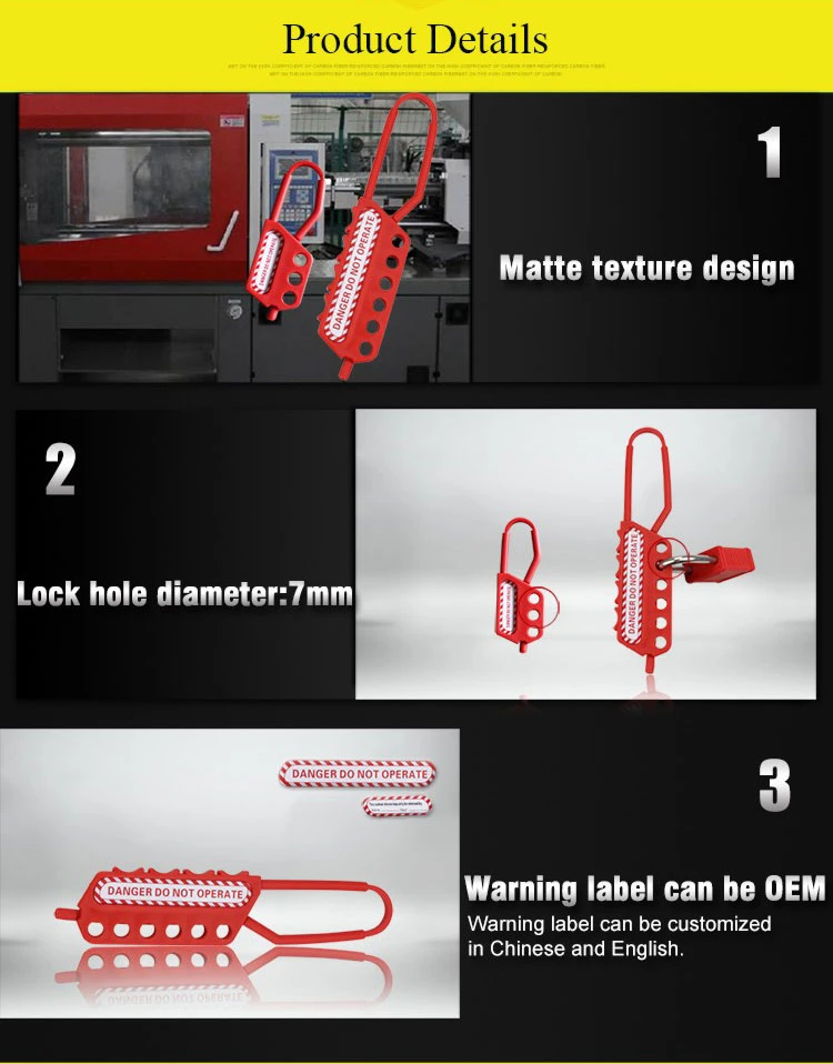 Bozzys Industrial Insulation 6 Holes Safety Lockout Hasp