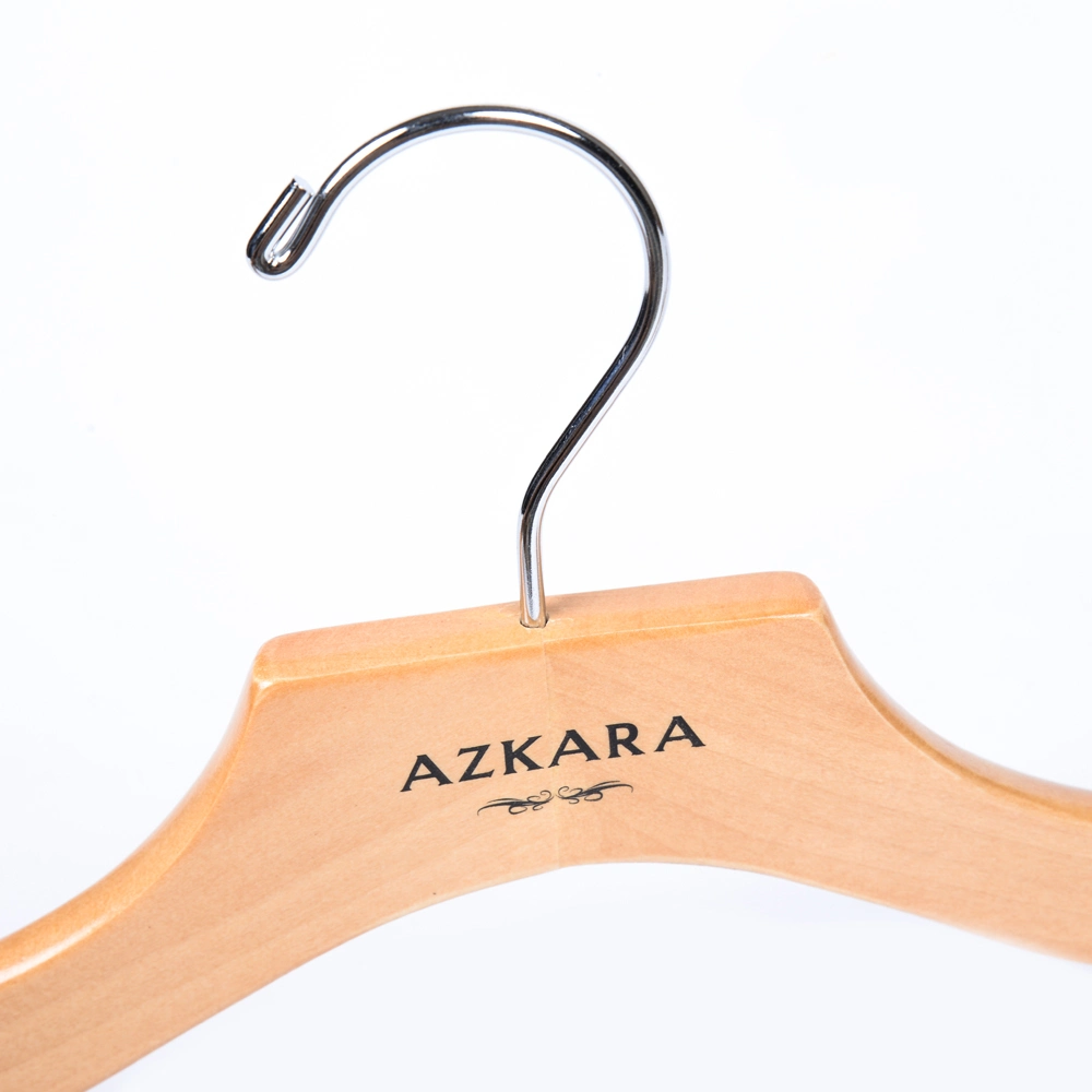 Natural Lady Clothes Hanger for Cloth Shopping with Customized Logo
