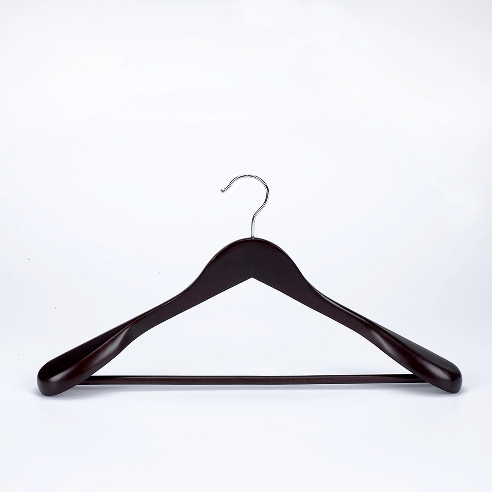 Wholesale Natural Lotus Broad Shoulder Wooden Coat Hanger Suit Hangers
