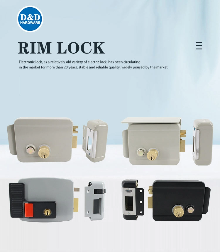 Electronic Electric Cabinet Strike Bolt Door Night Latch Lock Deadbolt Rim Lock