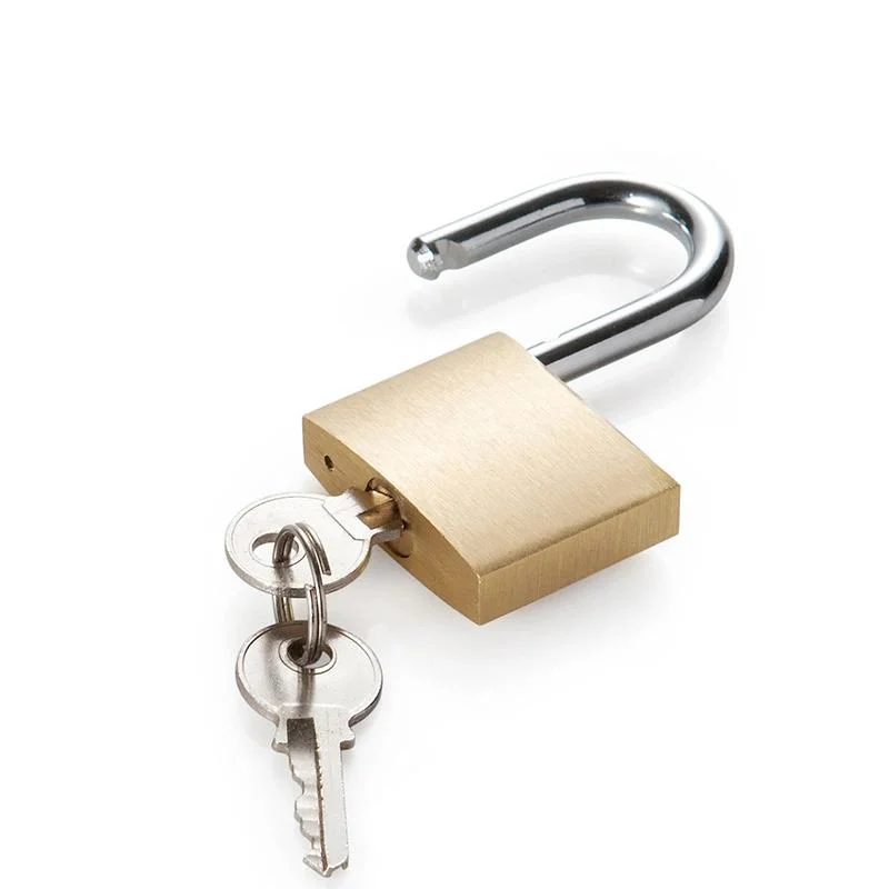 Top Security Identical Unlock Key Padlock Industrial Custom Size Solid Brass Padlock