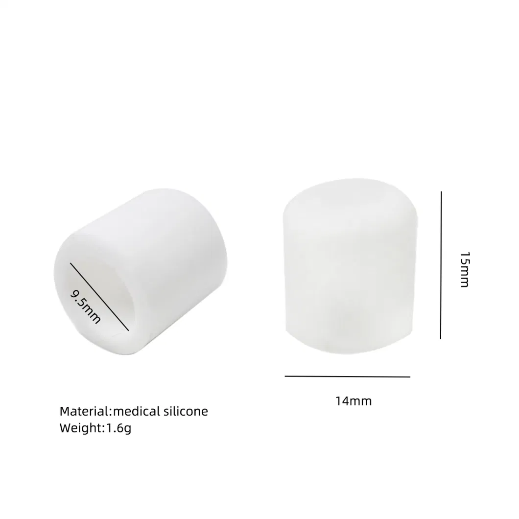White Color Medical Silicone Cap Cover for Luer Lock Fitting