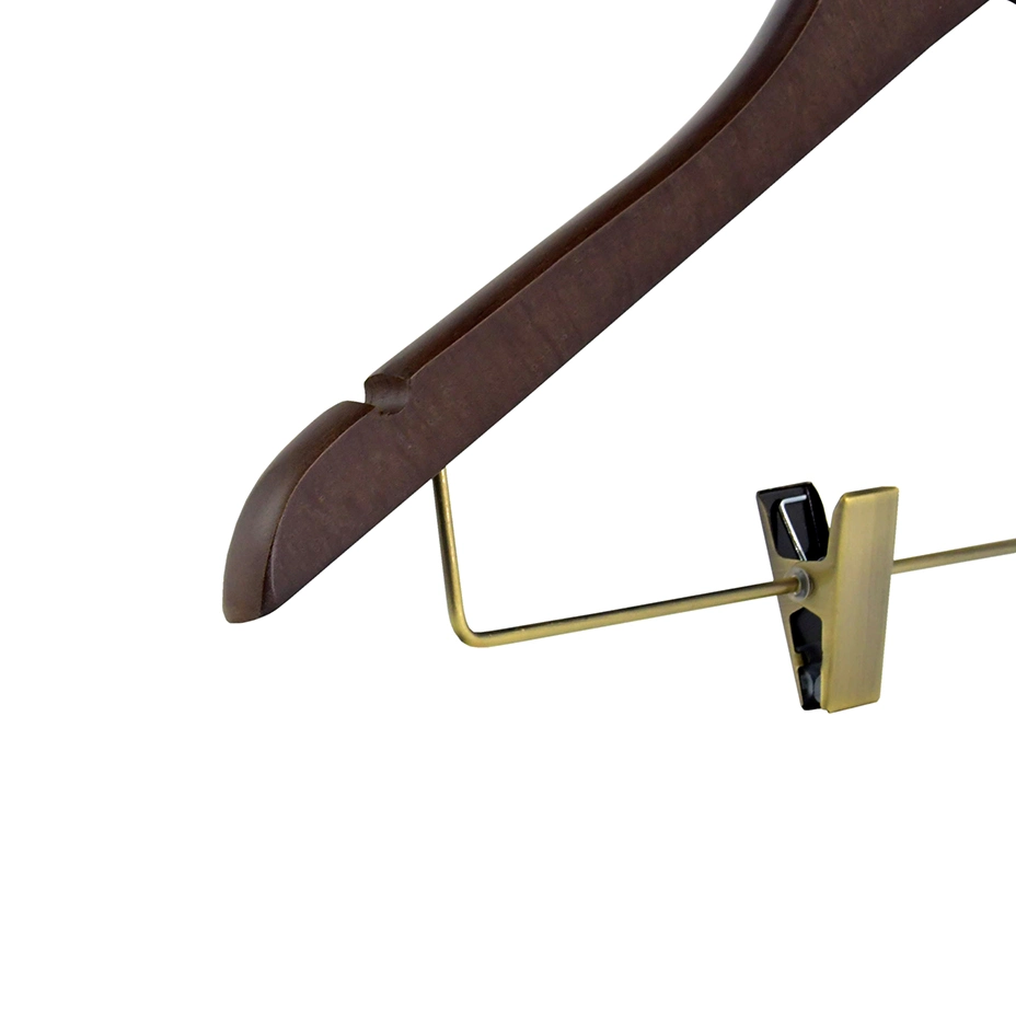 Manufacturer Wholesale Hangers High Quality Custom Luxury Store Wooden Hanger for Closet