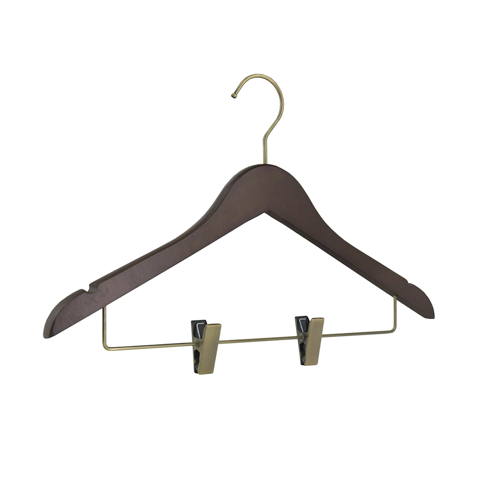 Manufacturer Wholesale Hangers High Quality Custom Luxury Store Wooden Hanger for Closet