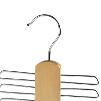 Hot Sale Lotus Wood Space Saving 20 Hooks Tie Scarf Hanger