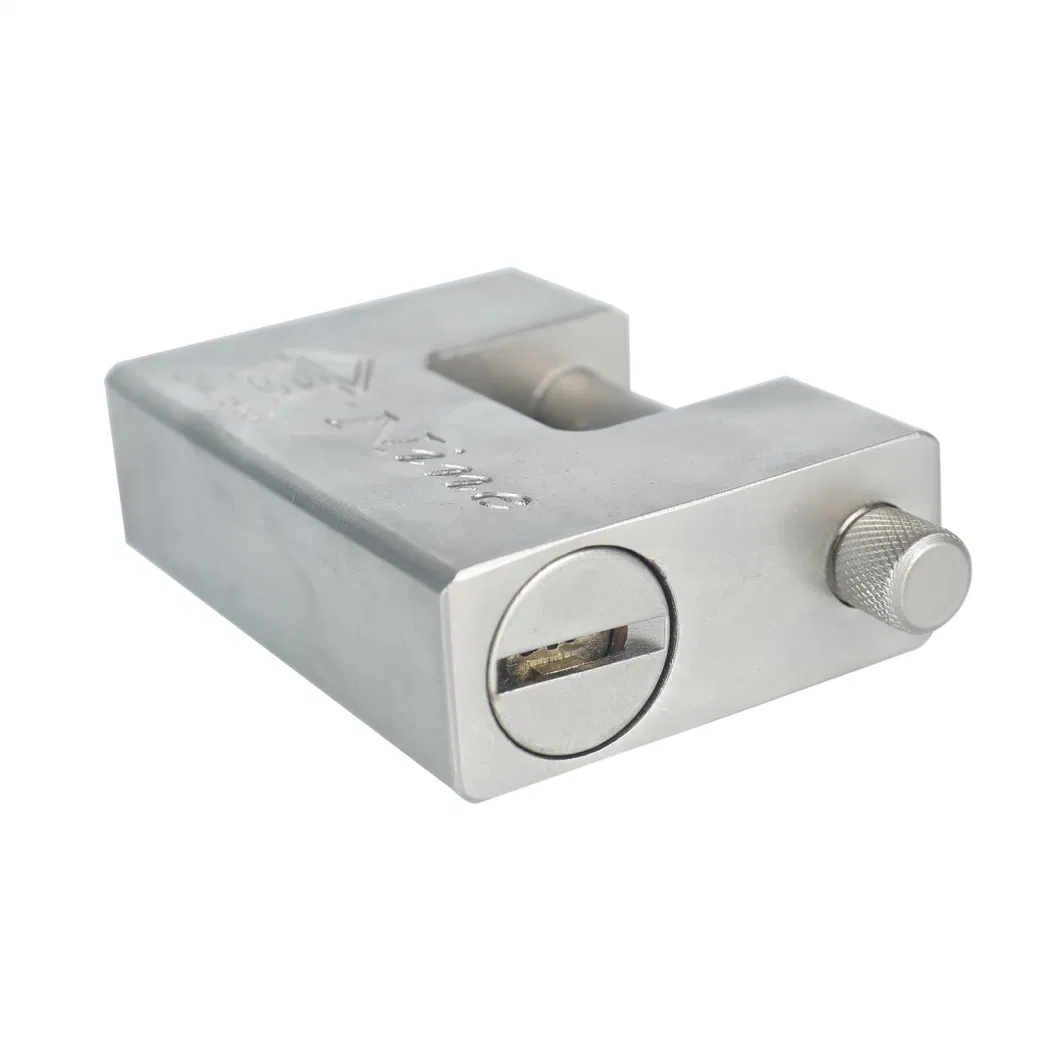 Thick High Quality and High Security Rectangular Hardened Steel Padlock