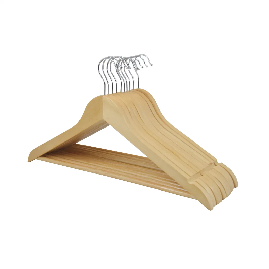 Luxury Classical Style Custom Walnut Wooden Coat Hanger