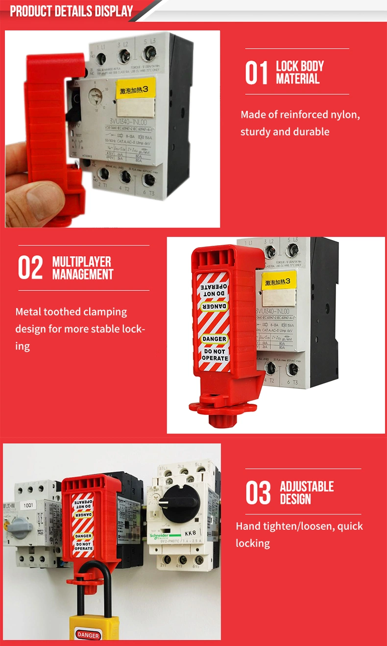 for Valve Handles Device for Gate Security Circuit Breaker Lockout Tagout Electrical Lock