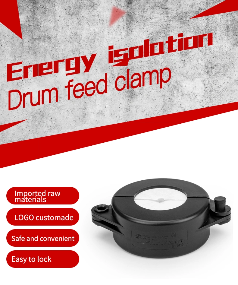 Drum Lockout Safety Clamp with Chemical Filter
