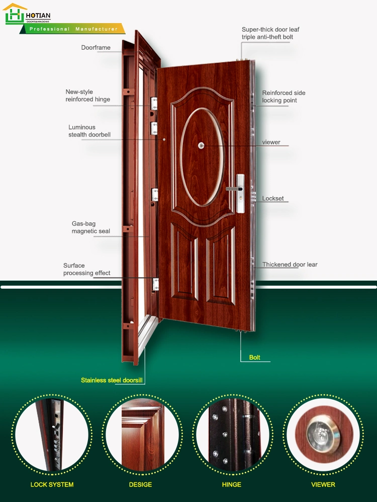 Exterior Safety Door Alloy Security Standard Door Lock