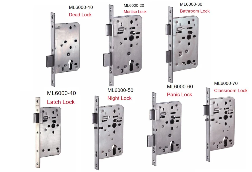 Mortise Door Lock Body Plug Lock