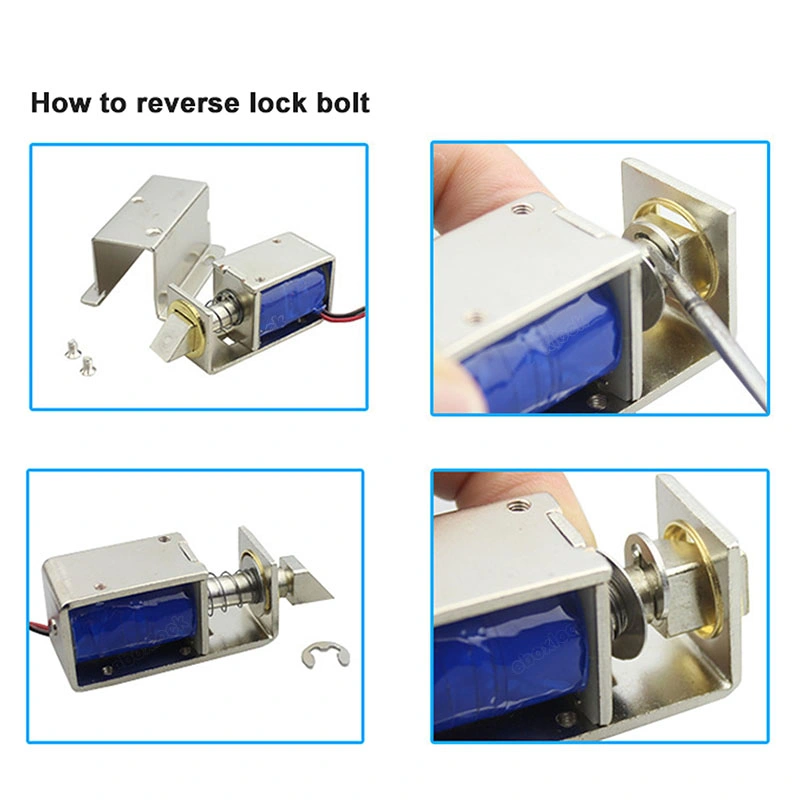 24VDC Solenoid Electric Bolt Lock with Override