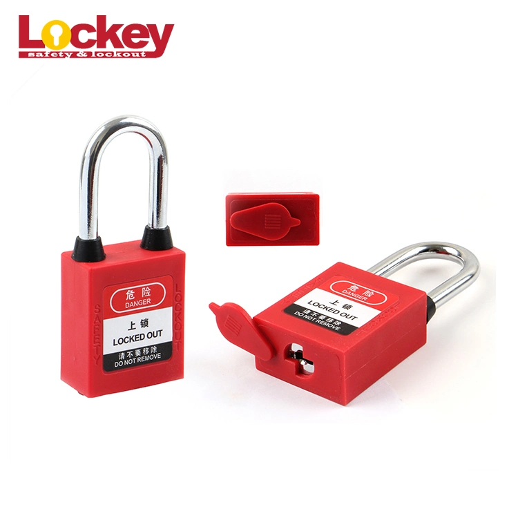 38mm Dust Proof Steel Shackle Safety Padlock with Colorful Bodies