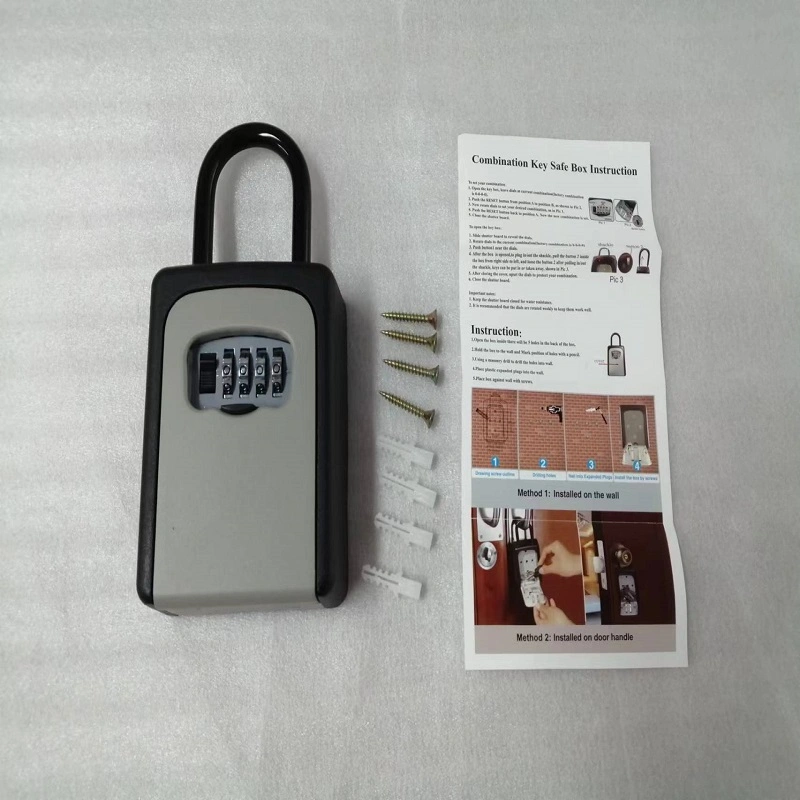 Key Lock Box, Combination Key Safe Lockbox with Code for House Key Storage, Combo Door Locker