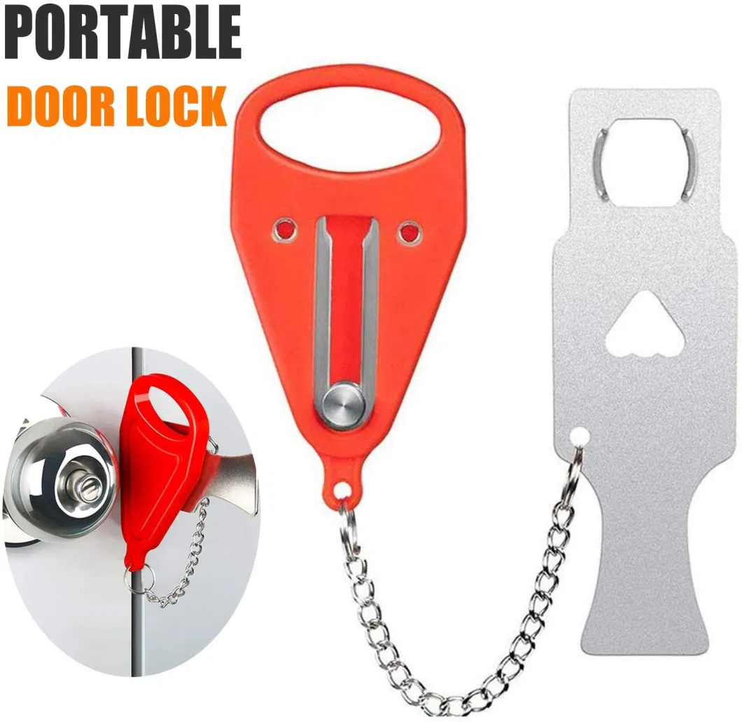 Stainless Steel Apartment Home School Traveling Security Padlock Portable Hotel Door Lock