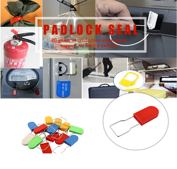 Factory Numbered Printed Security Steel Seal Padlock Seal Luggage Padlock