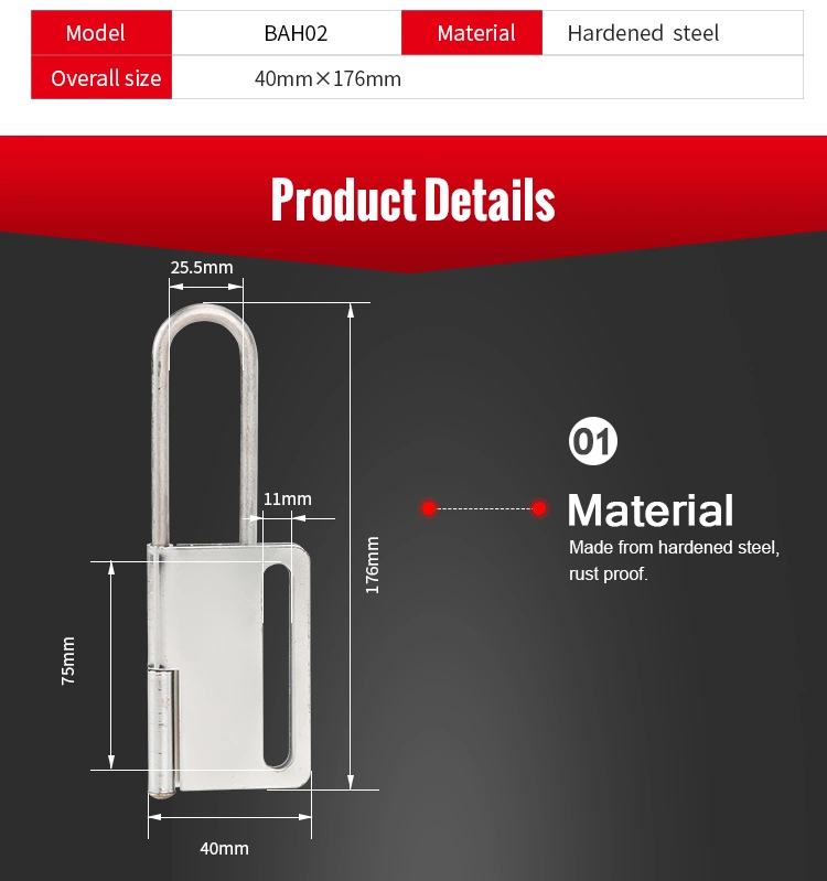 OEM Industrial Butterfly Heavy Duty Steel Safety Lockout Hasp